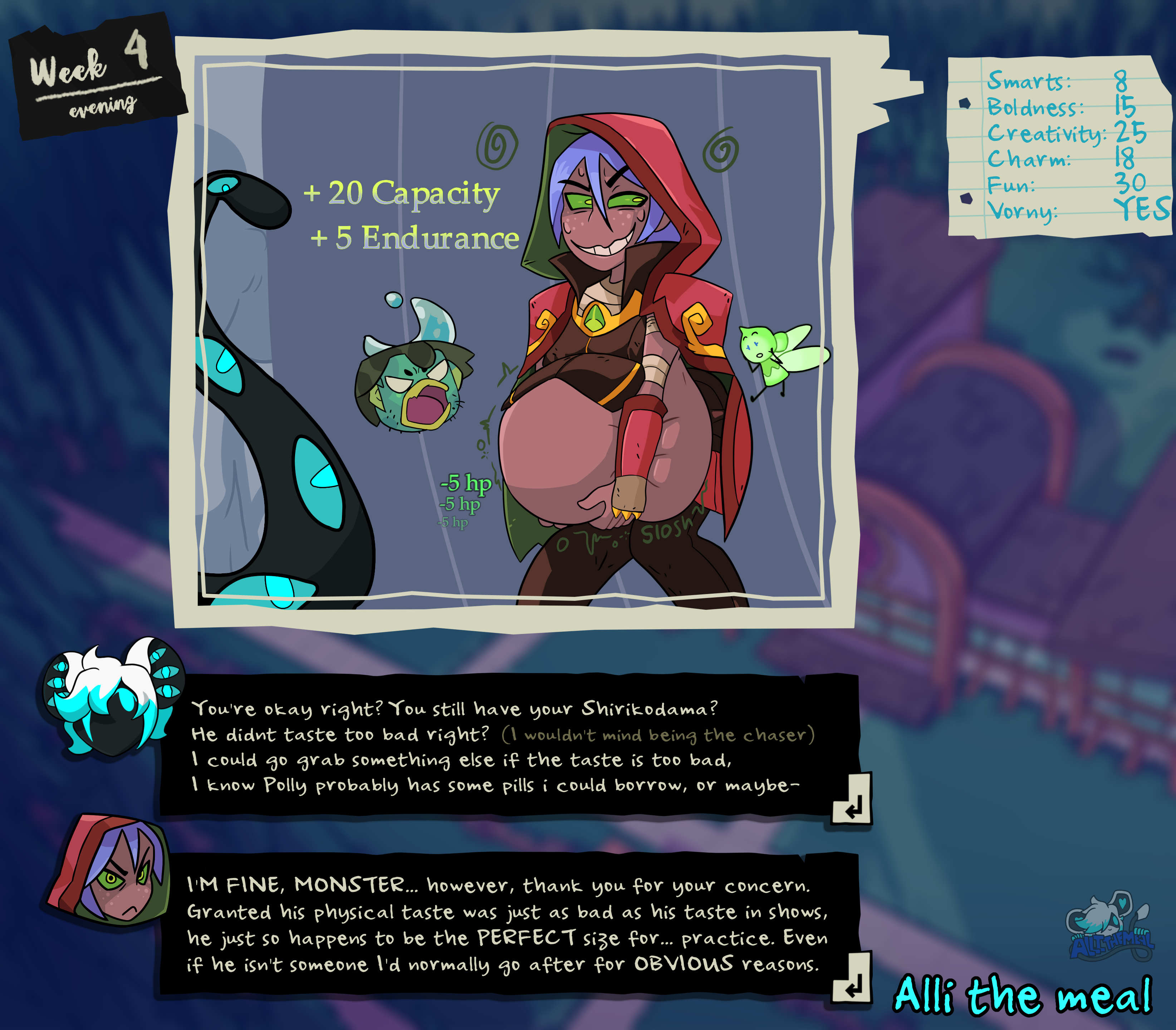 Image post titled: "Aaravi VORE ending p2 (leonard warning)"