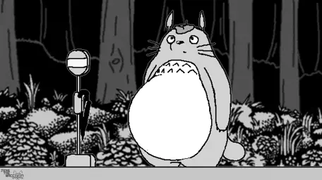 Image post titled "Totoro Tummy (animation)"