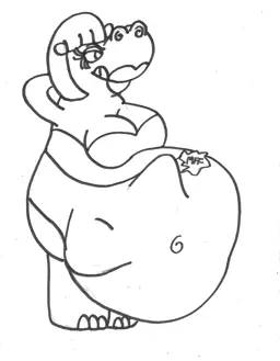 Image post titled "Hippo Trouble"